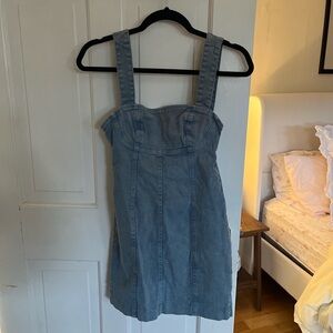 Great condition! Urban Outfitters denim/corduroy mini dress with back detail.